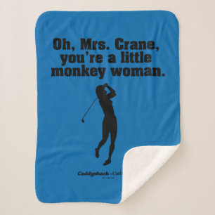 Caddyshack Oh Mrs. Crane Sherpa Blanket