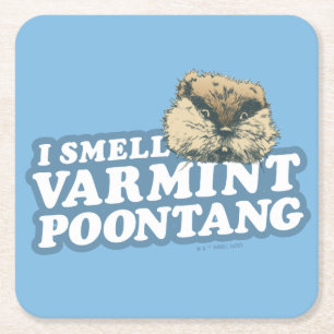 Caddyshack   Smell Varmint Poontang Square Paper Coaster