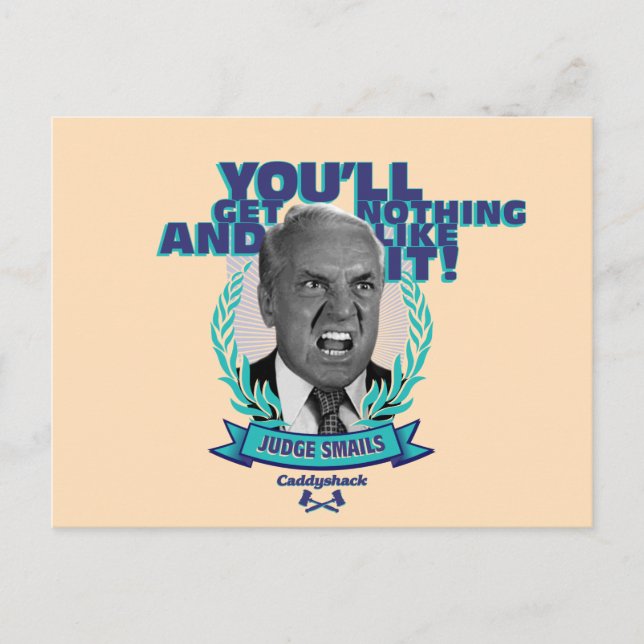 Caddyshack | You'll Get Nothing and Like It Postcard (Front)