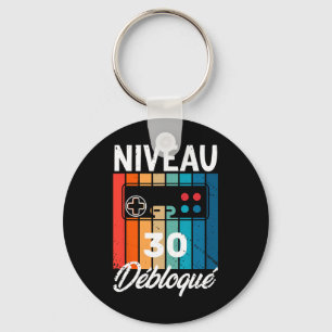 Cadeau Homme 30 Ans Anniversaire Gamer Niveau 30 H Key Ring