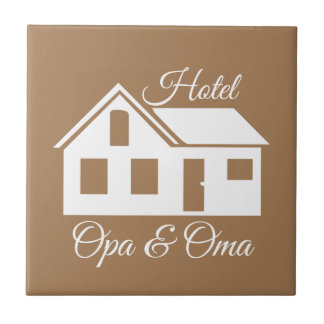 Cadeau tile "Hotel Opa & Oma"