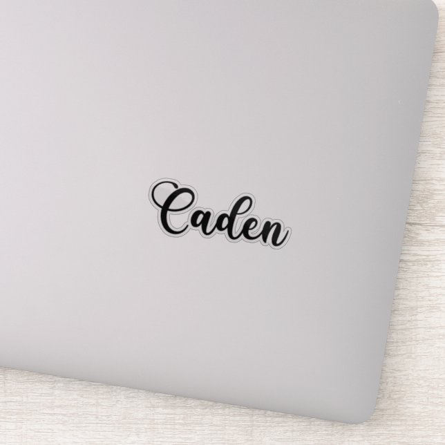 Caden Name - Handwritten Calligraphy (Detail)