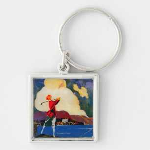 CadenabbiaTremezzo Vintage PosterEurope Key Ring