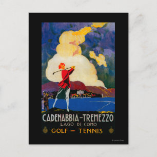 CadenabbiaTremezzo Vintage PosterEurope Postcard