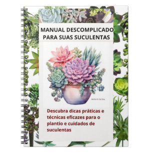 Caderno de suculenta notebook