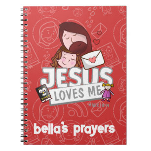 Caderno personalizado para orações - crianças  notebook
