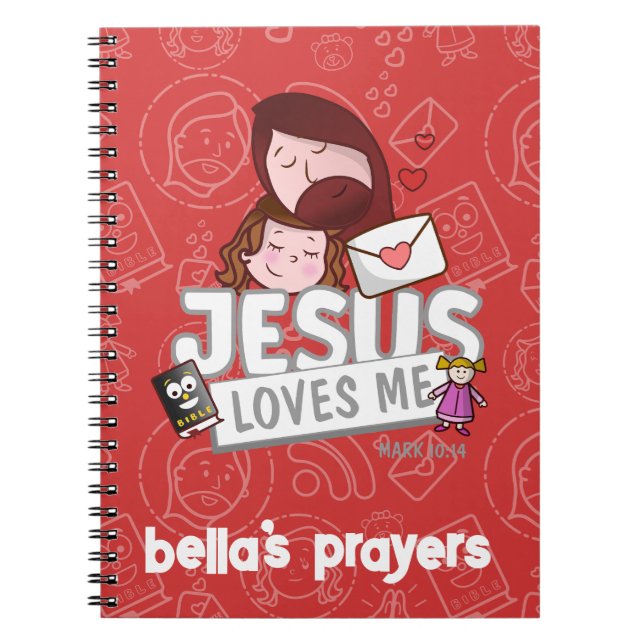 Caderno personalizado para orações - crianças  notebook (Front)