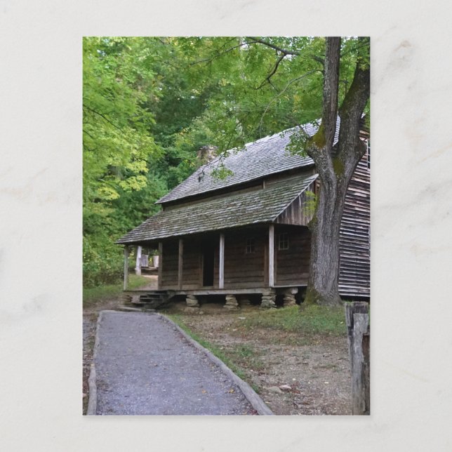 Cades Cove Cabin Postcard (Front)