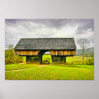 Cades Cove Cantilever Barn at the Tipton Place