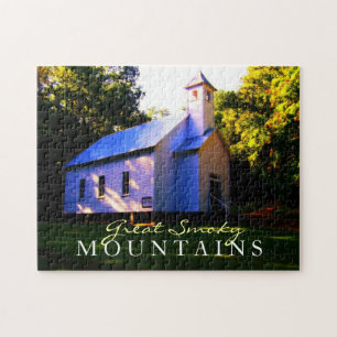 Cades Cove Church - Smoky Mountains - toy puzzle