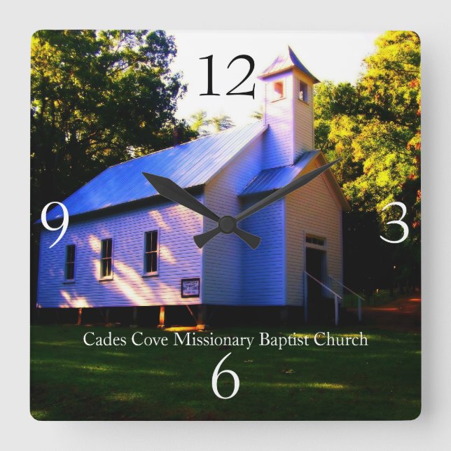 Cades Cove Missionary Baptist Church Wall Clock (Front)