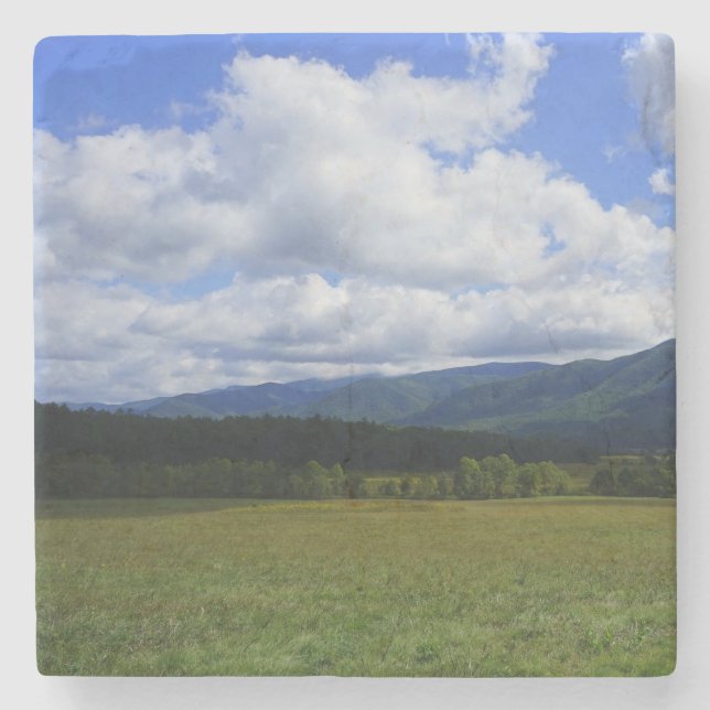 Cades Cove Stone Coaster (Front)