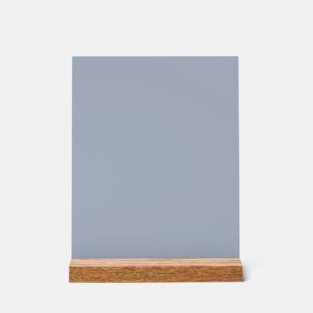 Cadet blue (Crayola) (solid colour)   Acrylic Sign (Front)