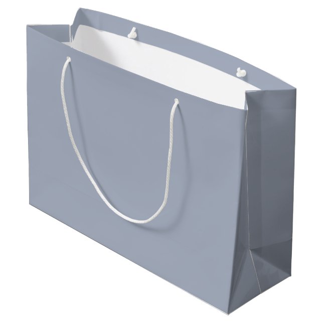 Cadet blue (Crayola) (solid colour)   Large Gift Bag (Back Angled)
