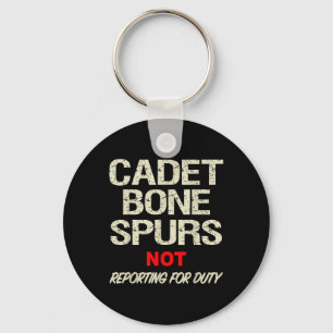 Cadet Bone Spurs Shirt Funny Military Anti Trump Key Ring