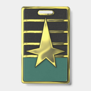 Cadet Corps Badge TEAL Nametag ID Badge