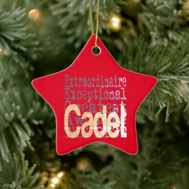 Cadet Extraordinaire Ceramic Ornament (Tree)