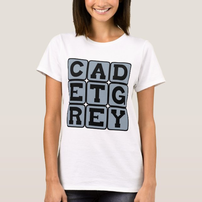 Cadet Grey, Colour T-Shirt (Front)