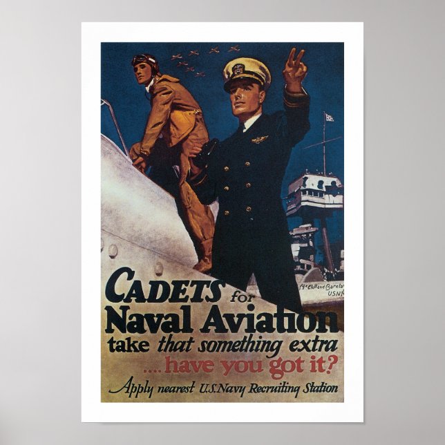 Cadets for Naval Aviation Poster (Front)
