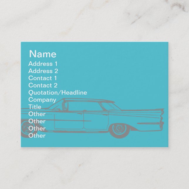 Cadillac - Chubby Business Card (Front)