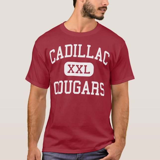 Cadillac - Cougars - Middle - Detroit Michigan T-Shirt (Front)
