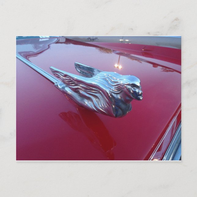 Cadillac Flying Woman Hood Ornament Postcard (Front)