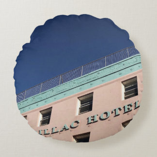 CADILLAC HOTEL BUILDING ROUND CUSHION