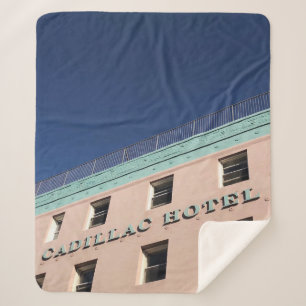 CADILLAC HOTEL BUILDING SHERPA BLANKET