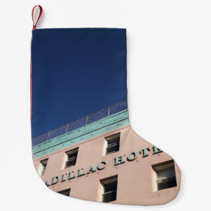 CADILLAC HOTEL BUILDING SMALL CHRISTMAS STOCKING