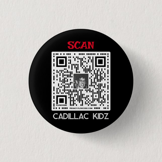 Cadillac Kidz Q Code Button #1 (Front)