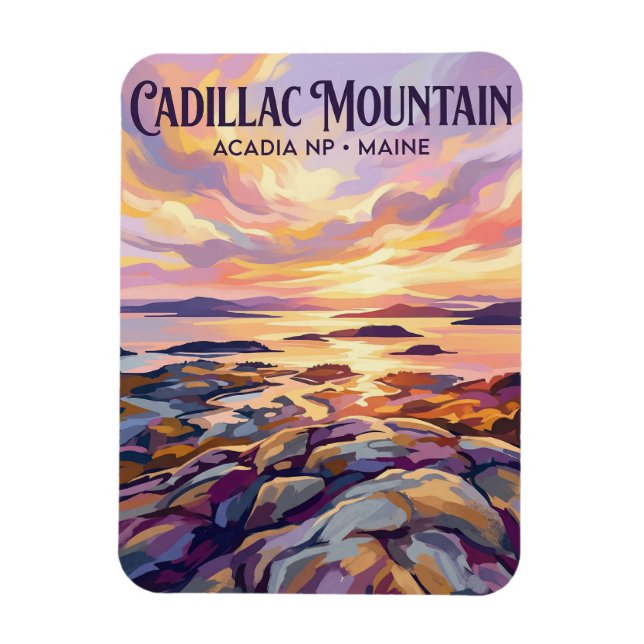 Cadillac Mountain, Acadia NP USA Magnet (Vertical)