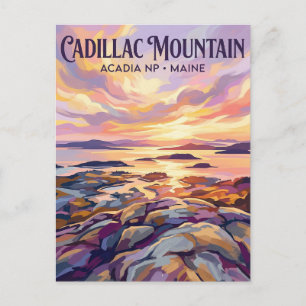 Cadillac Mountain, Acadia NP USA Postcard