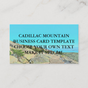 CADILLAC MOUNTAIN BUSINESS CARD TEMPLATE