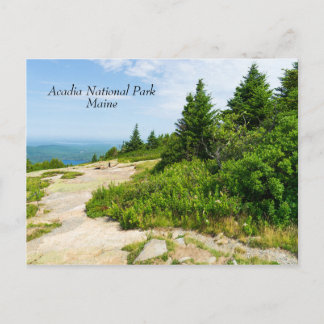 Cadillac Mountain in Acadia National Park in Maine Postcard