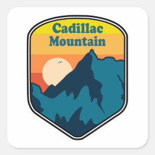 Cadillac Mountain Maine Sunrise Square Sticker