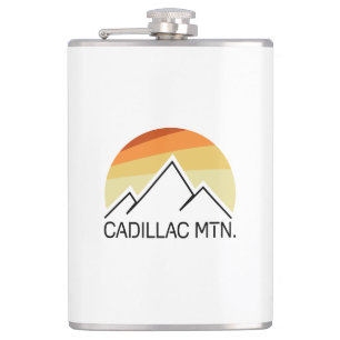 Cadillac Mountain Retro Hip Flask