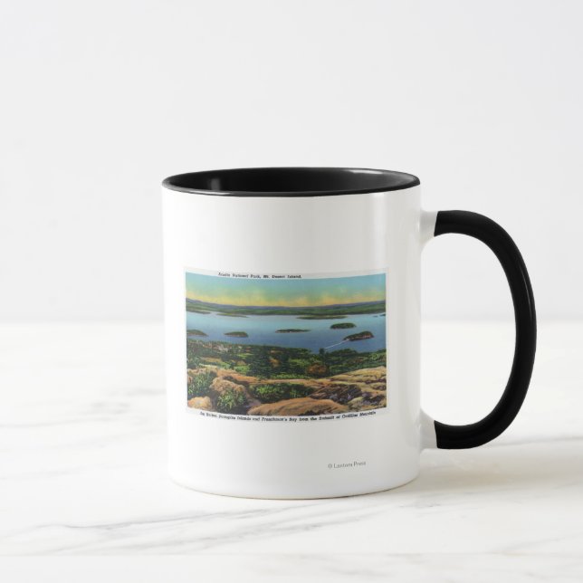 Cadillac Mt Summit View of Bar Harbour Mug (Right)