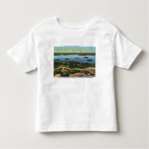 Cadillac Mt Summit View of Bar Harbour Toddler T-Shirt