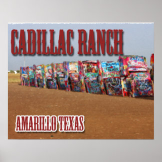 Cadillac Ranch Poster