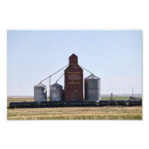 Cadillac SK Grain Elevator Photo Print
