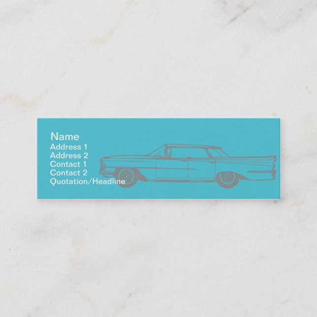 Cadillac - Skinny Mini Business Card (Front)