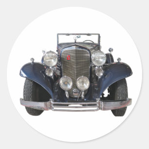 Cadillac V-12 Fleetwood Classic Round Sticker