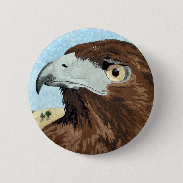 Cadir - Red-tail Hawk 6 Cm Round Badge (Front)