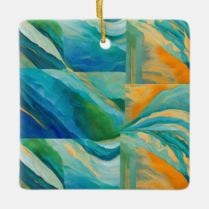 “Cádiz” A Colourful Tiled Effect Ceramic Ornament