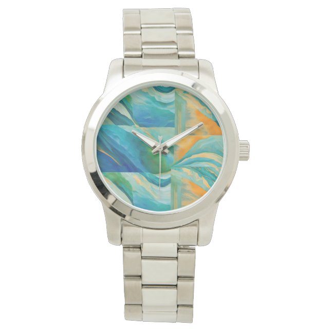 “Cádiz” A Colourful Tiled Effect Watch (Front)