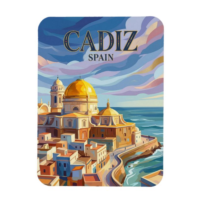 Cadiz Old Town Spain Magnet (Vertical)