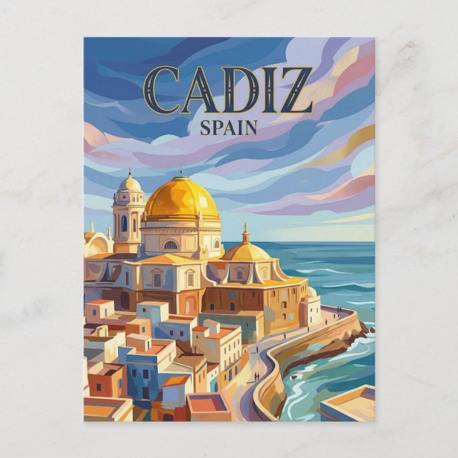 Cadiz Old Town Spain Postcard (Front)
