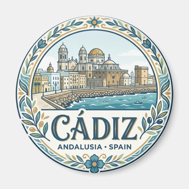 Cádiz Spain Magnet (Front)