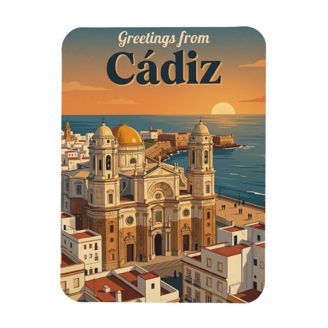 Cádiz Spain Magnet (Vertical)