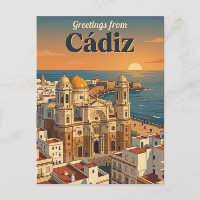 Cádiz Spain Postcard (Front)